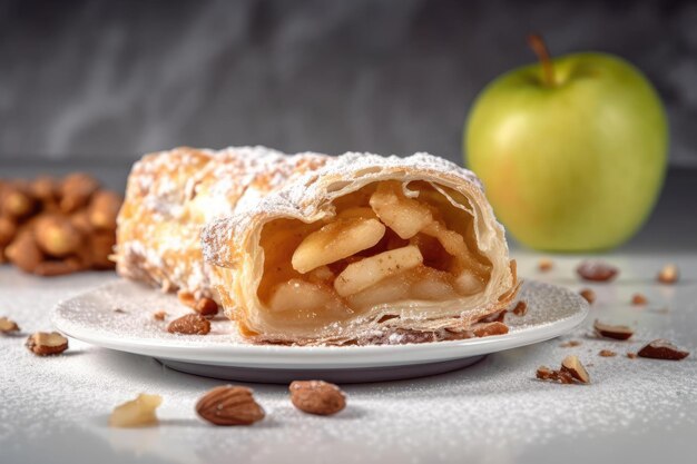 Изящная витрина Apple Strudel с бежевым и золотым венским шармом