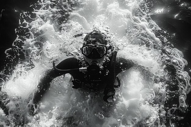 The graceful arc of a diver