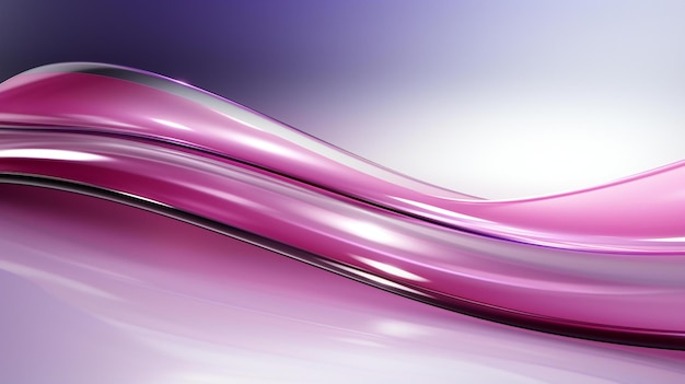 Graceful curvature a subtle symphony of pink hues in a reflective abstract design