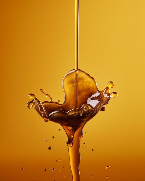 The Graceful Flow of Golden Honey generate by AI