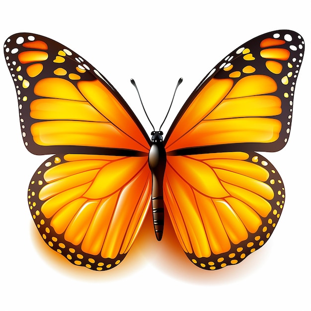 Graceful Flutter Butterfly Clipart