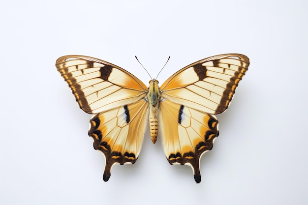 Graceful Flutter Butterfly on Transparent Background Generative AI