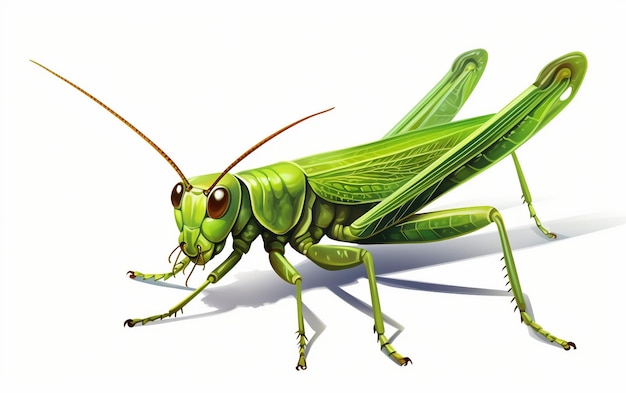 Graceful Grasshopper Cartoon