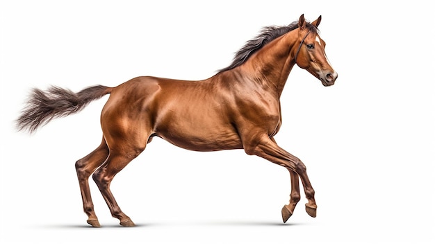 Graceful Horse in Studio Light