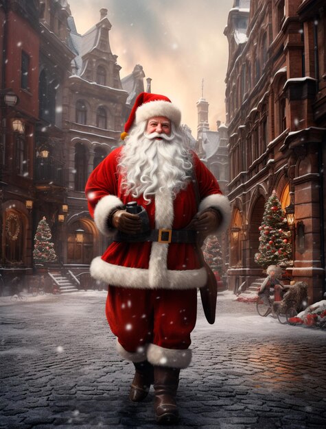 Graceful image of good Santa Claus