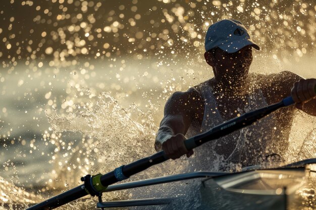 Graceful Motion A Rowers Stride