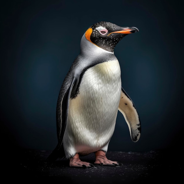 A graceful penguin