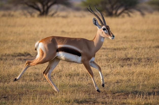 Gracieuze Impala in het midden van de savanne