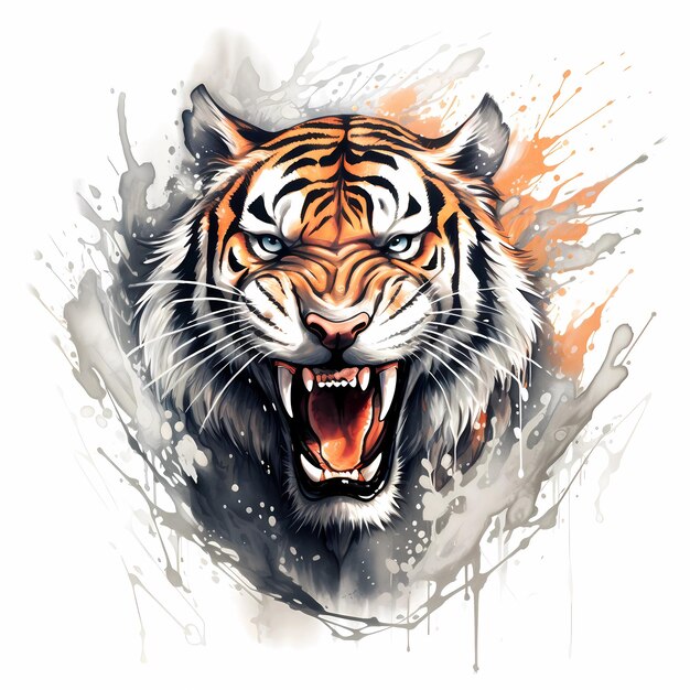 Gracieuze tijger illustratie