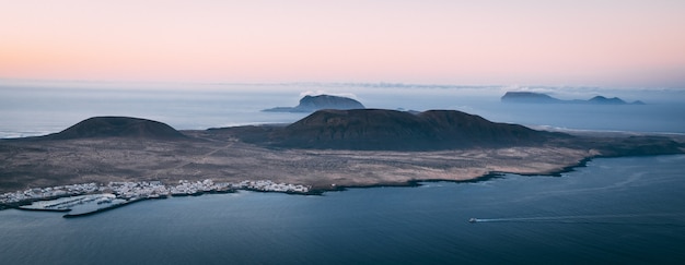 Graciosa-eiland van bovenaf