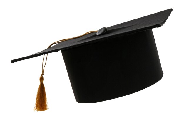 Grad hat isolated on white