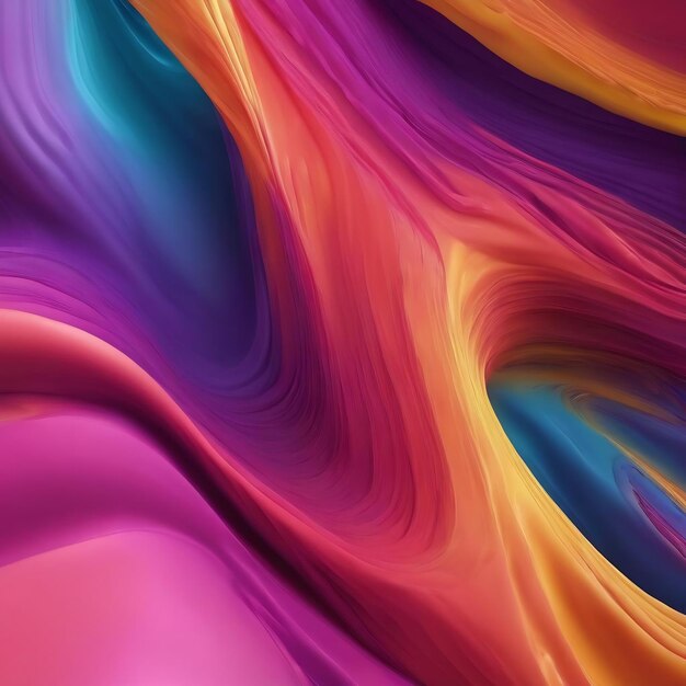 Gradient 3d fluid background