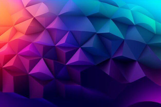 Gradient 3d geometric background