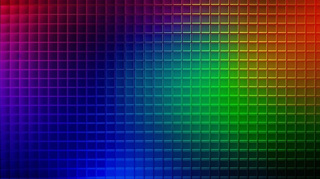 Photo gradient abstract fine art multicolored grid background generative ai