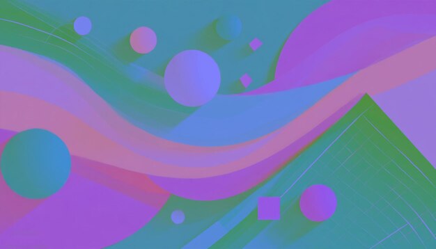 Gradient abstract geometric background