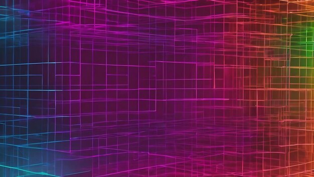 Gradient abstract style wireframe background