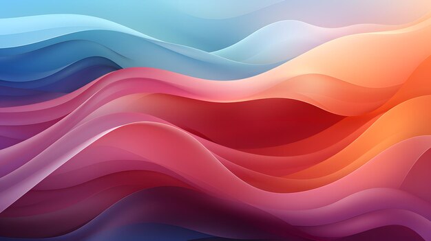 Gradient abstract wave background based on different colors