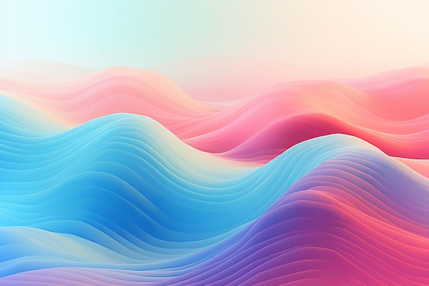 Gradient abstract wavy background