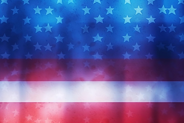 Gradient american flag day background