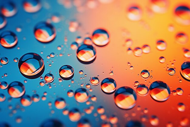 Gradient archipelago of bubble drops in water