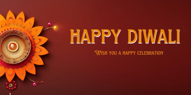 Diwali 축하를 위한 그라데이션 배경 불타는 diya의 그림 Happy Diwali Holiday