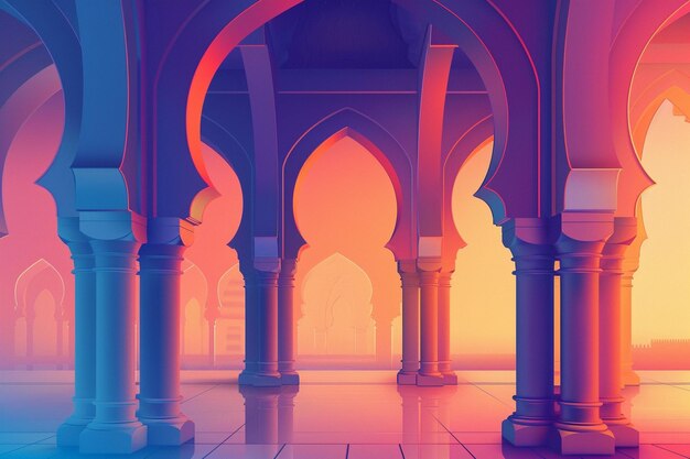 Gradient background for eid al