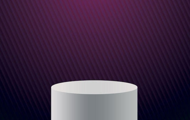 Gradient background pedestal podium