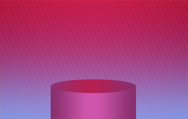 Gradient background pedestal podium