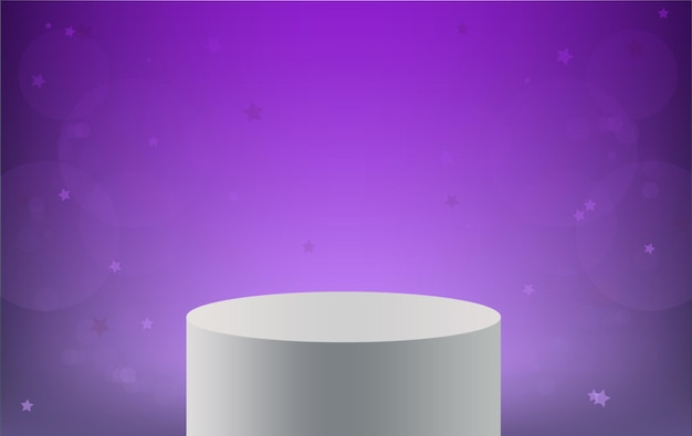 Gradient background pedestal podium