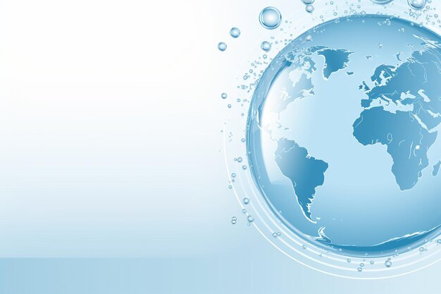 Photo gradient background of world water day