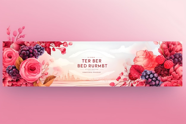 Photo gradient bakery shop facebook cover