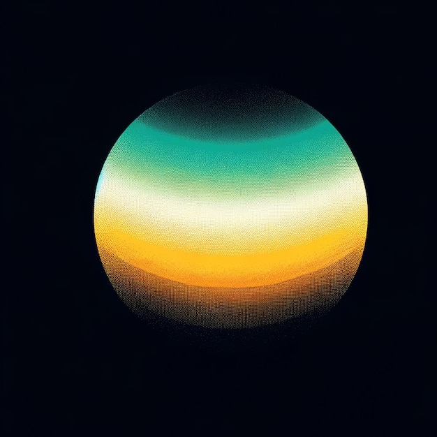 Photo gradient ball from green to yellow