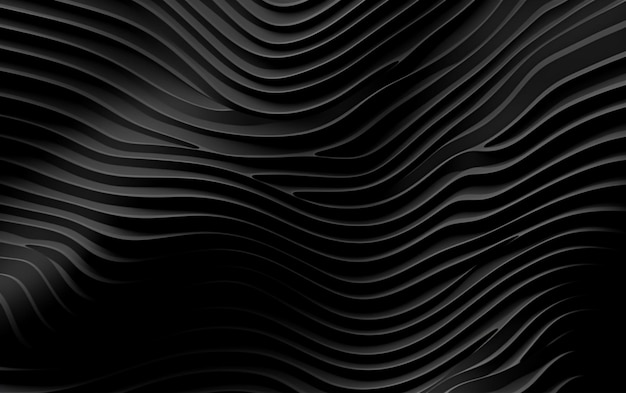 Gradient black background with wavy lines