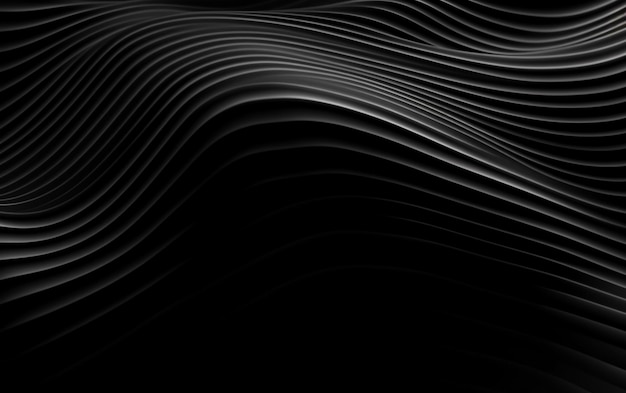 Gradient black background with wavy lines