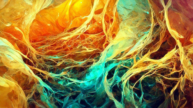 Gradient blob abstract glow background 3d illustration