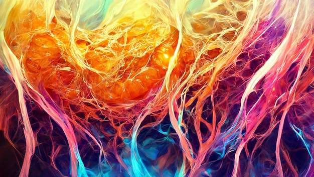 Gradient blob abstract glow background 3d illustration