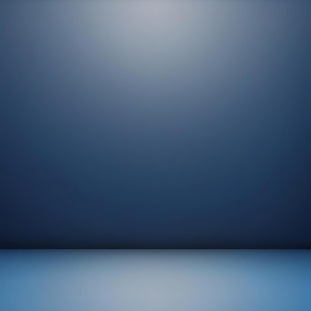 Photo gradient blue abstract background smooth dark blue with black vignette studio