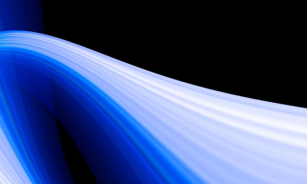 Gradient blue glowing lines, flowing curved lines, abstract\
digital technology pattern concept