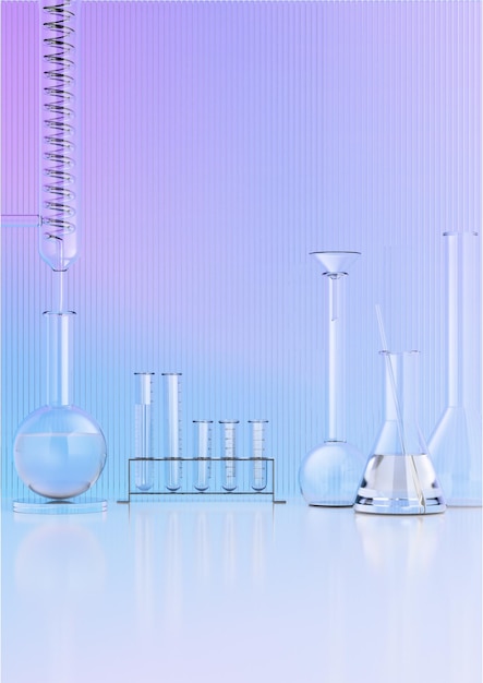 漸進色概念實驗室玻璃器具組