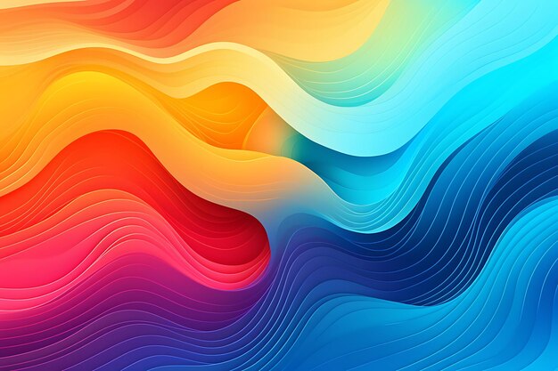 Gradient doodle abstract background