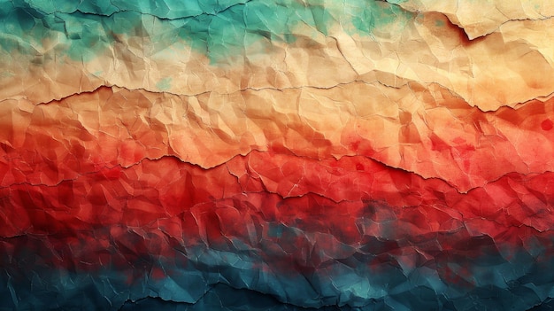 Gradient of earthtosky tones on a vintage textured paper background