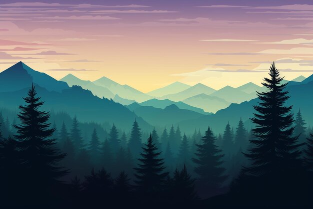 Gradient forest landscape