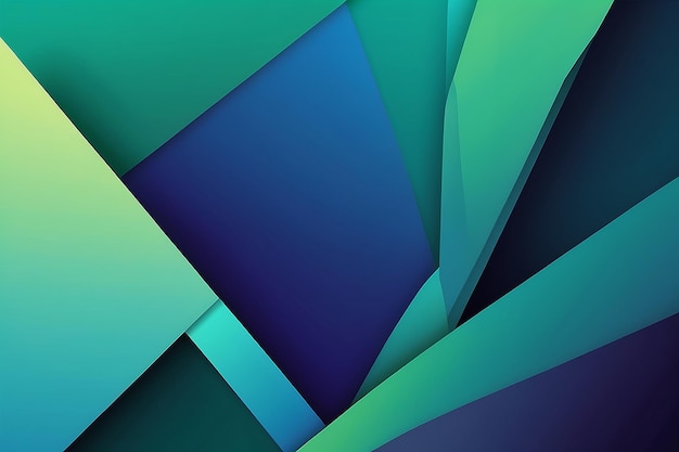 Gradient Geometric Harmony Abstract Composition for Versatile Design