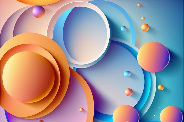 Gradiënt geometrische vorm met dynamische cirkel abstracte achtergronden