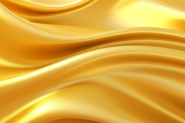 Gradient golden linear background with abstract beige waves