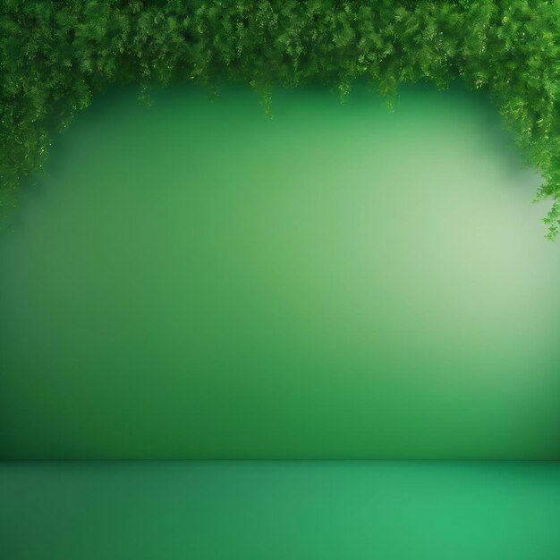 Photo gradient green background empty backdrop illustration with copy space