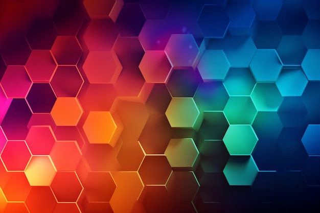 Gradient hexagonal background