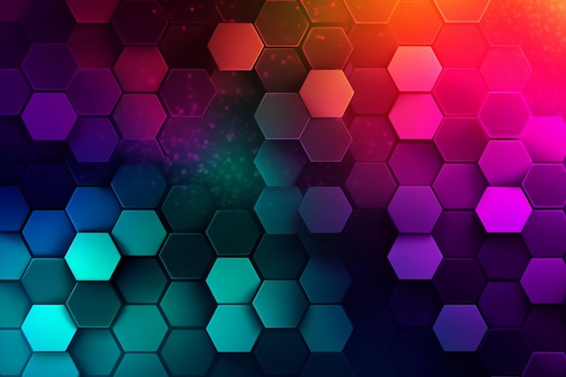 Gradient hexagonal background