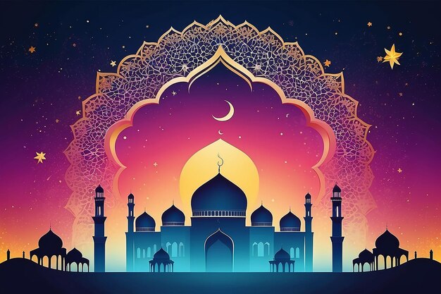 Gradient Illustration for Islamic Eid alAdha Celebration