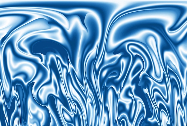 Gradient indigo blue flowing liquid 3D texture for abstract background